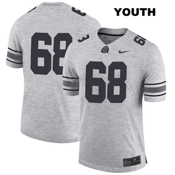 Ohio State Buckeyes Youth Zaid Hamdan #68 Gray Authentic Nike No Name College NCAA Stitched Football Jersey AI19C28YO
